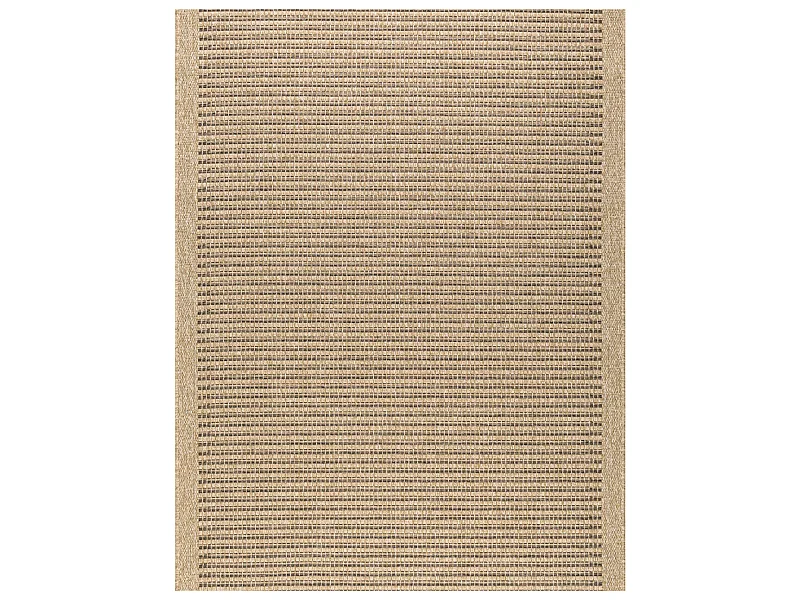 Tapis extérieur - 200x290cm - naturel - 100% polypropylène résistant aux UV - 1400 gr/m² - KAFÉ