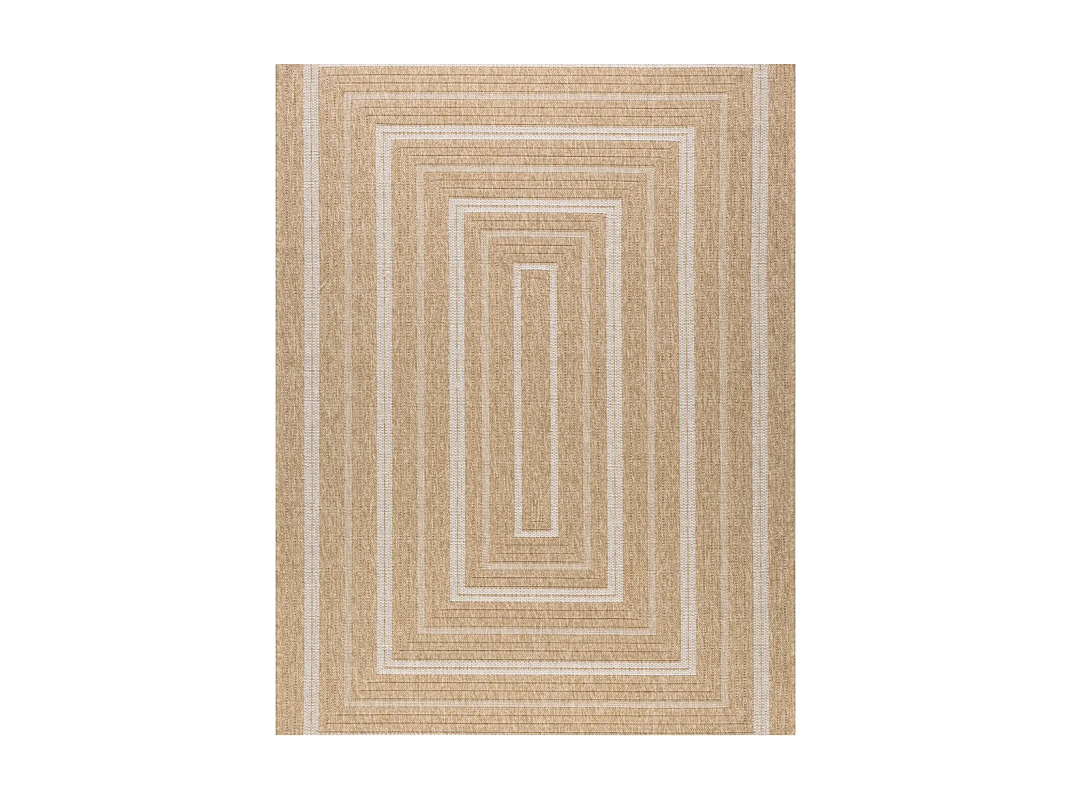 Tapis extérieur - 60x90cm - naturel - 100% polypropylène résistant aux UV - 1400 gr/m² - TYCIA