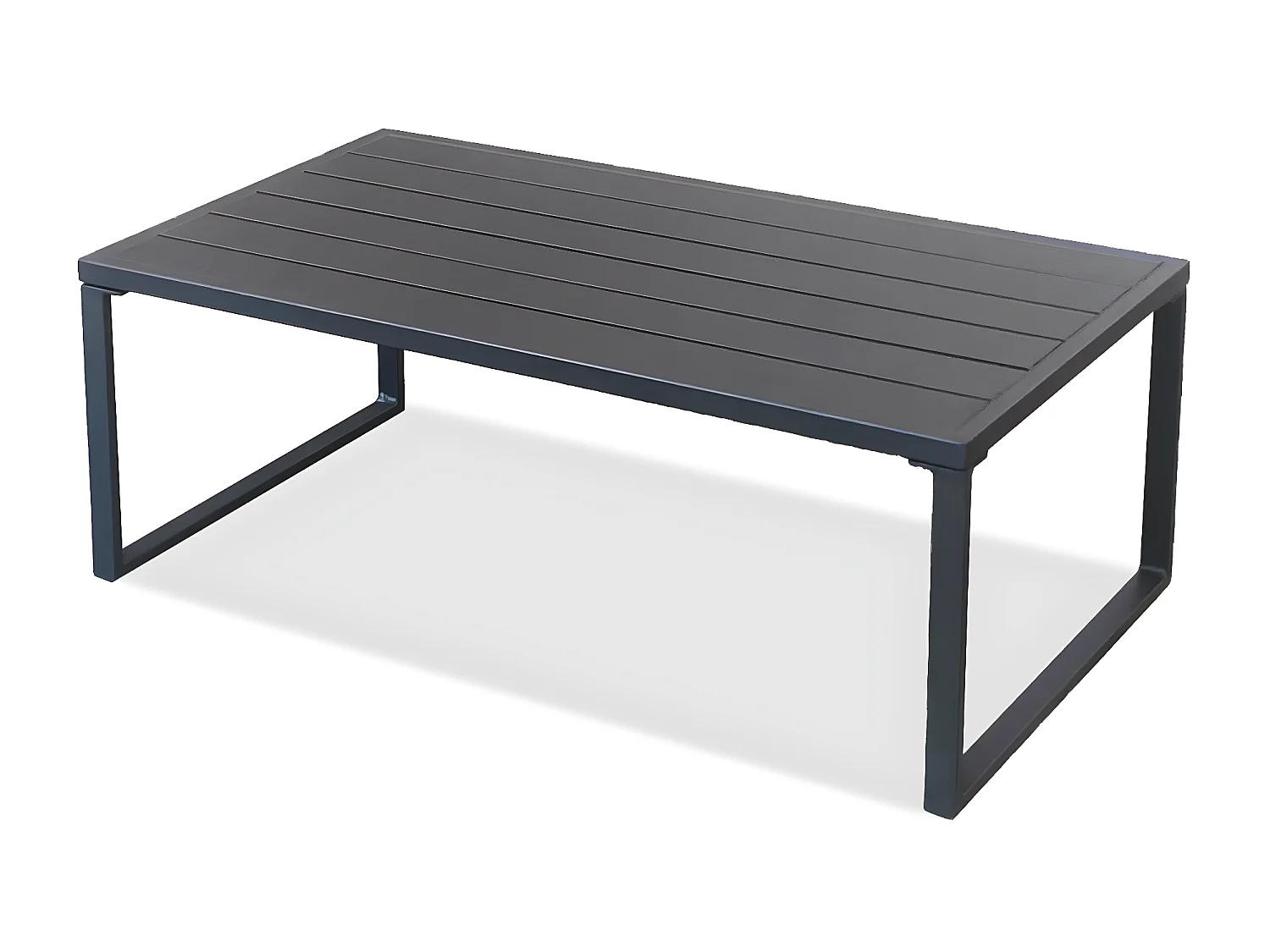 Salon de jardin design aluminium 5 Places Gris - HONFLEUR