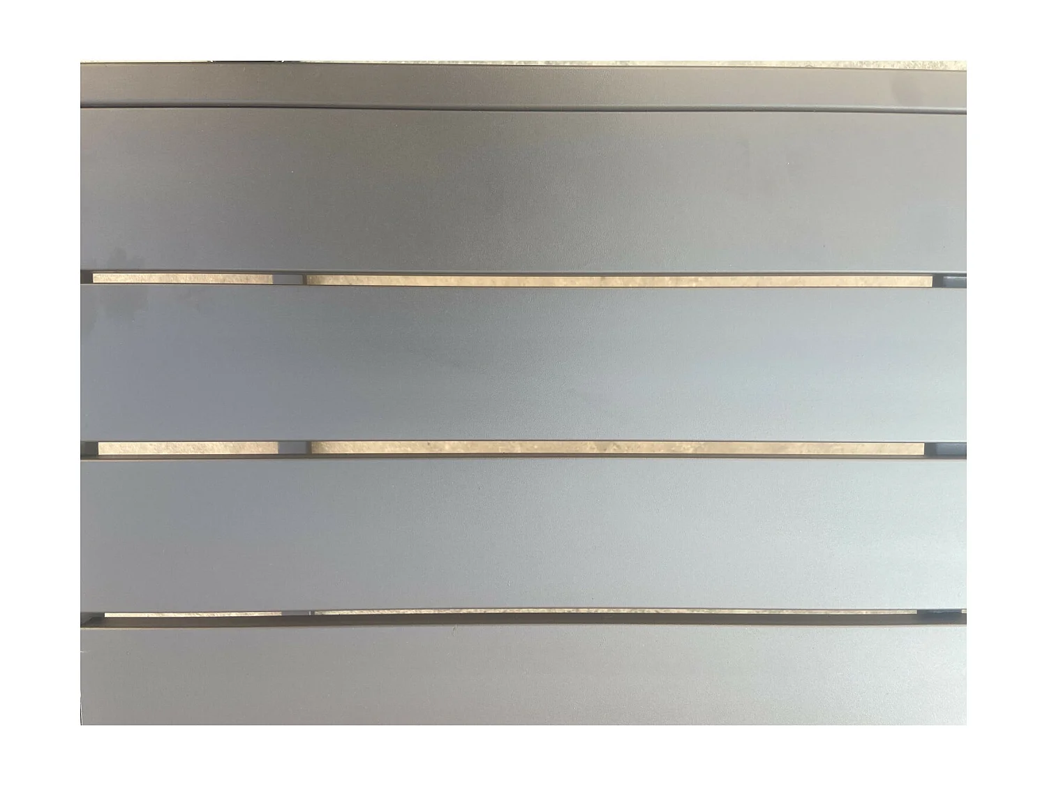 Salon de jardin design aluminium 5 Places Gris - HONFLEUR