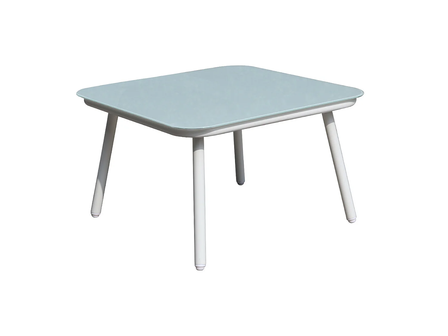 Salon de jardin cordes et aluminium - salon angle Marron Turquoise - intérieur/extérieur - SANTORIN