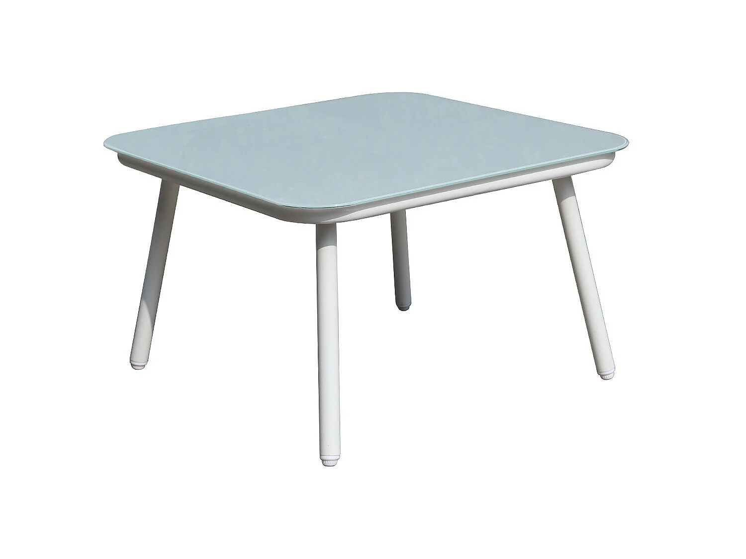 Salon de jardin cordes et aluminium - salon angle Marron Turquoise - intérieur/extérieur - SANTORIN