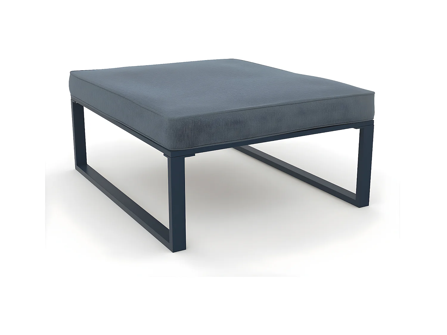 Salon de jardin angle aluminium polywood 5 Places gris et naturel - VALENCE