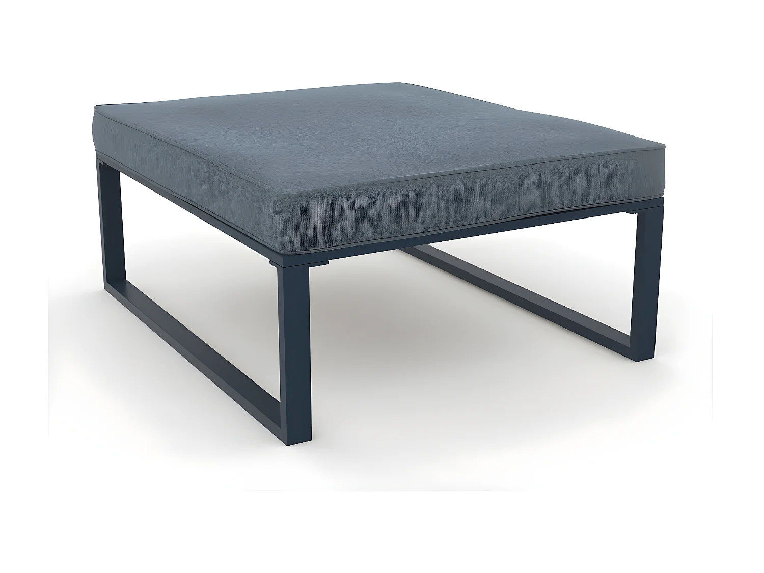 Salon de jardin angle aluminium polywood 5 Places gris et naturel - VALENCE