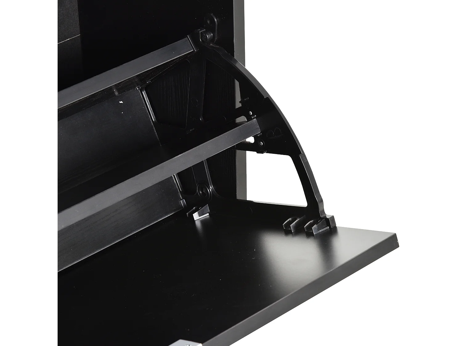 Armario de zapatos negro 60x26cx124 cm HOMCOM