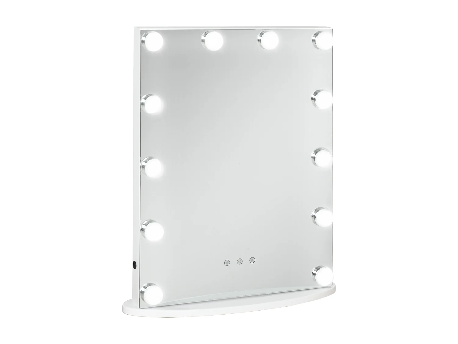 Espejo de maquillaje blanco 41.5x13.5x51 cm HOMCOM