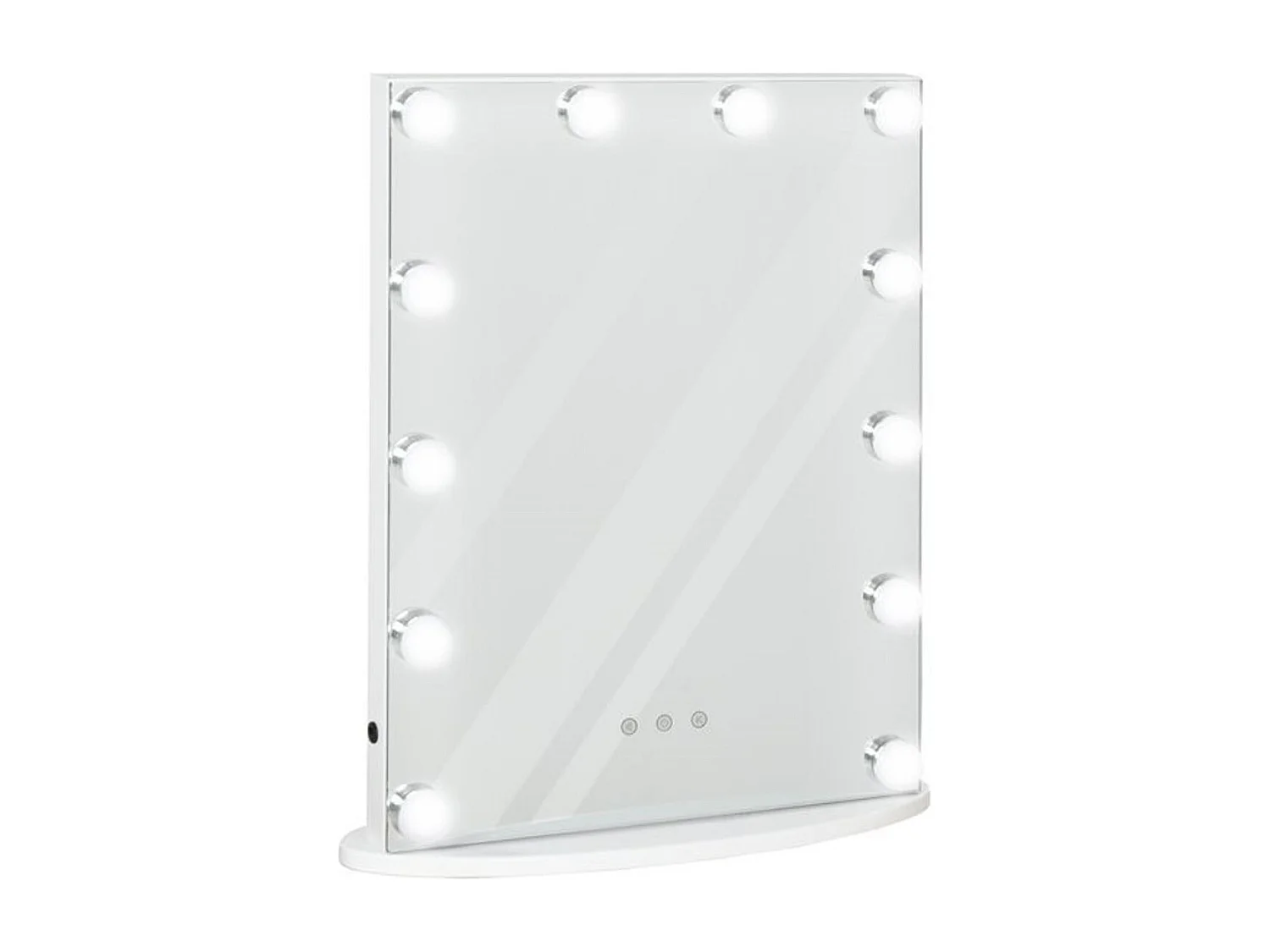 Espejo de maquillaje blanco 41.5x13.5x51 cm HOMCOM