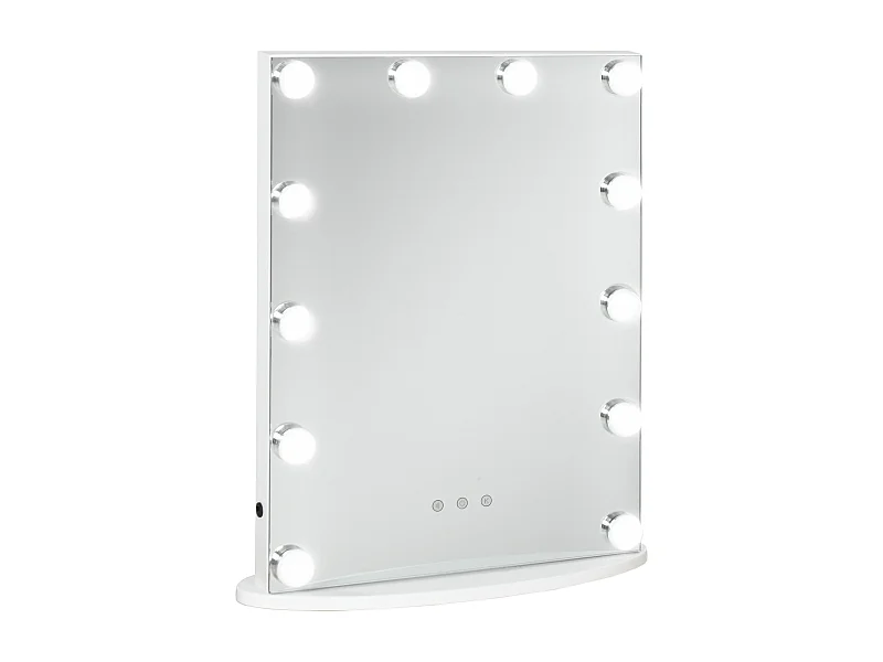 Espejo de maquillaje blanco 41.5x13.5x51 cm HOMCOM