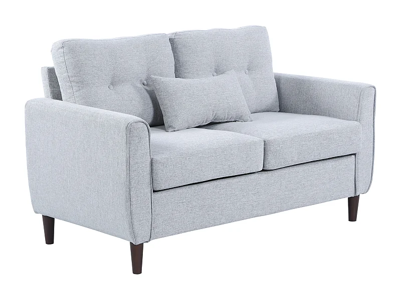 Sofá de 2 plazas gris 140x78x83 cm HOMCOM