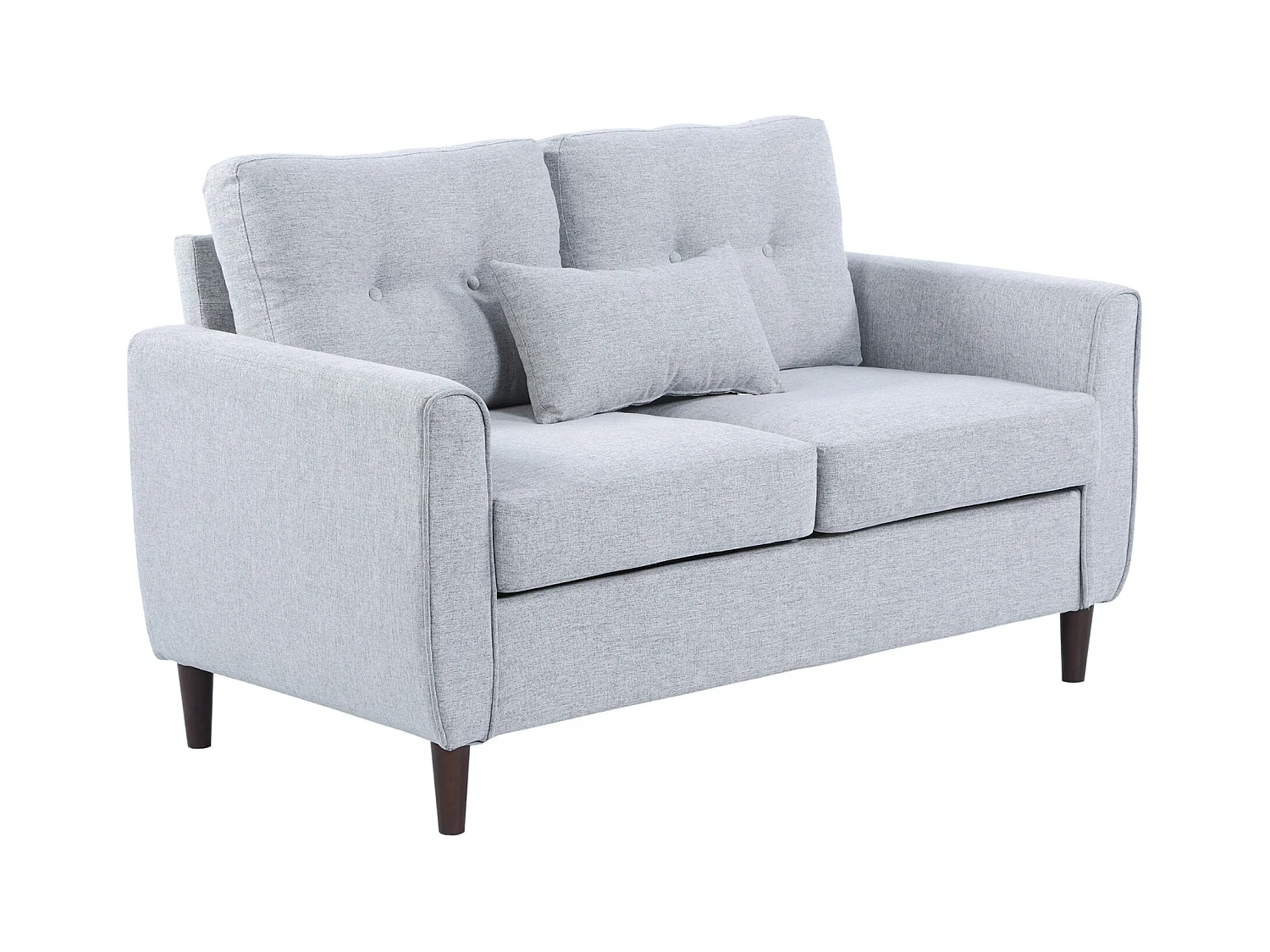 Sofá de 2 plazas gris 140x78x83 cm HOMCOM