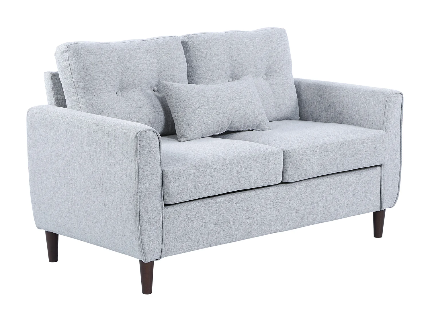 Sofá de 2 plazas gris 140x78x83 cm HOMCOM