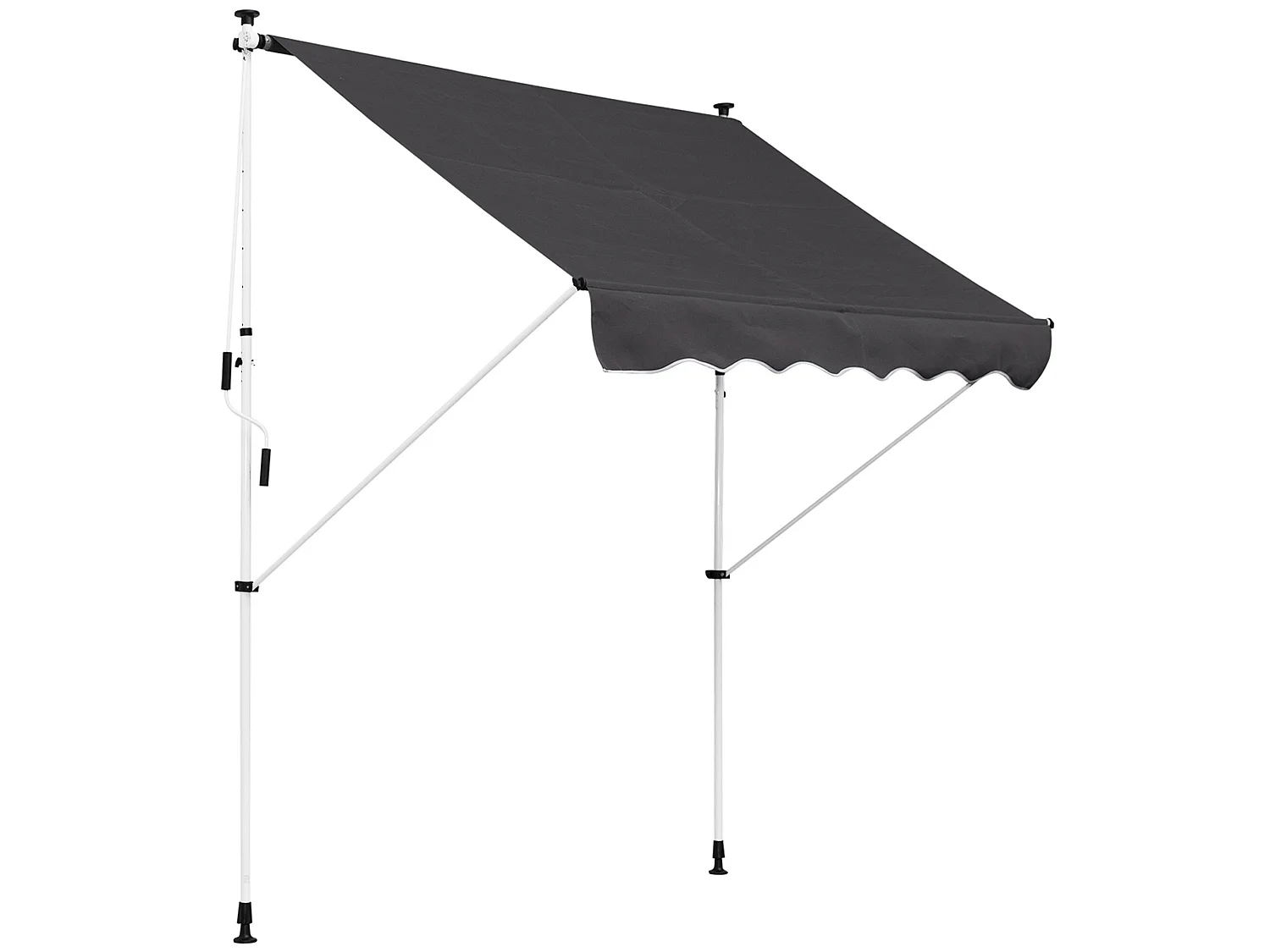 Toldo manual retráctil gris 200x150x280 cm Outsunny