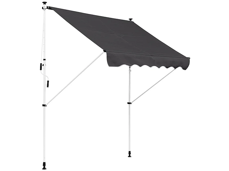 Toldo manual retráctil gris 200x150x280 cm Outsunny
