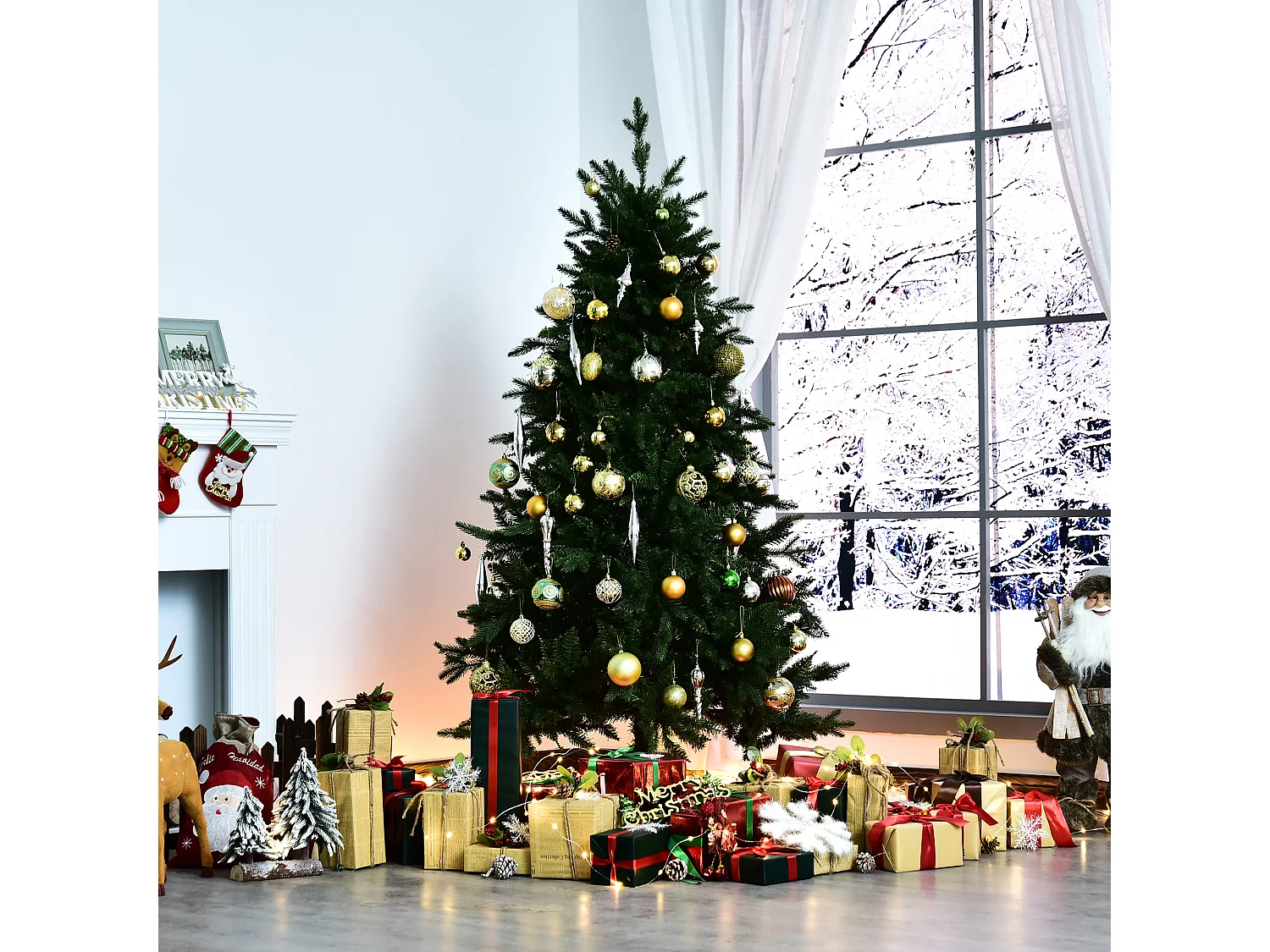 Árbol de navidad verde ø102x180 cm HOMCOM