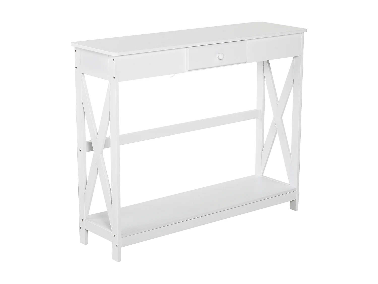Mesa de consola blanco 100x30x81cm HOMCOM