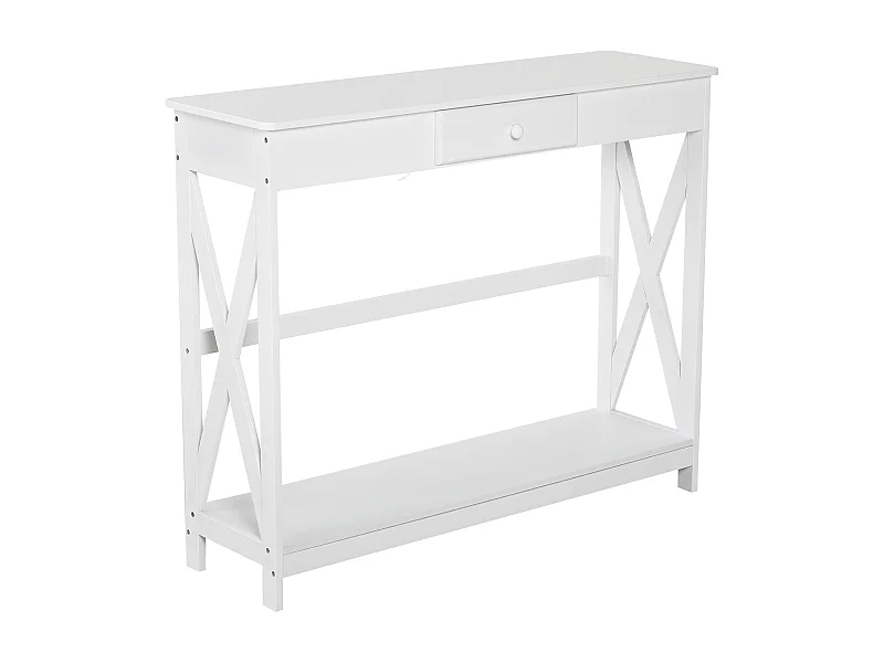 Mesa de consola blanco 100x30x81cm HOMCOM