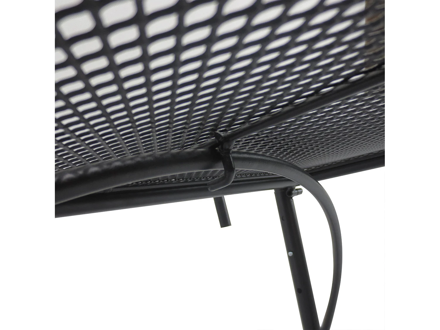 Mesa colgante de balcón negro 60x56.5x45 cm Outsunny