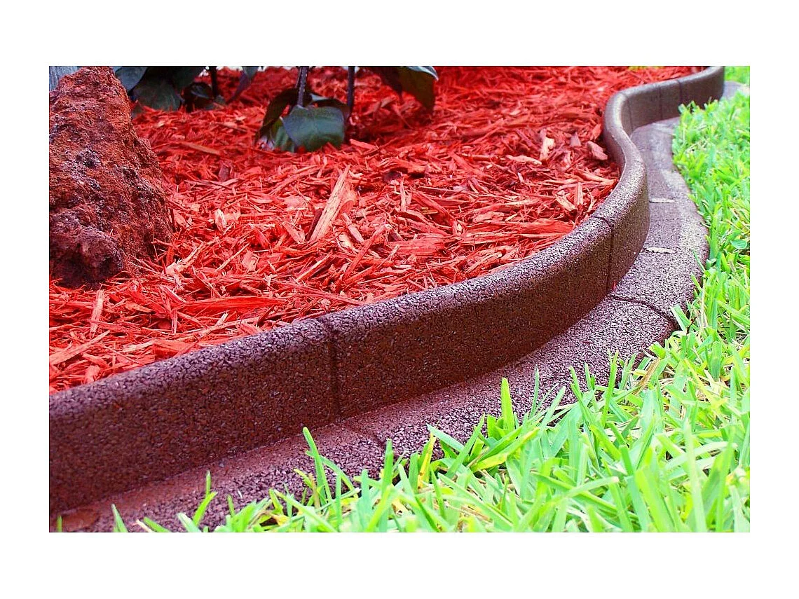 Bordure de jardin en caoutchouc recyclé Unitaire