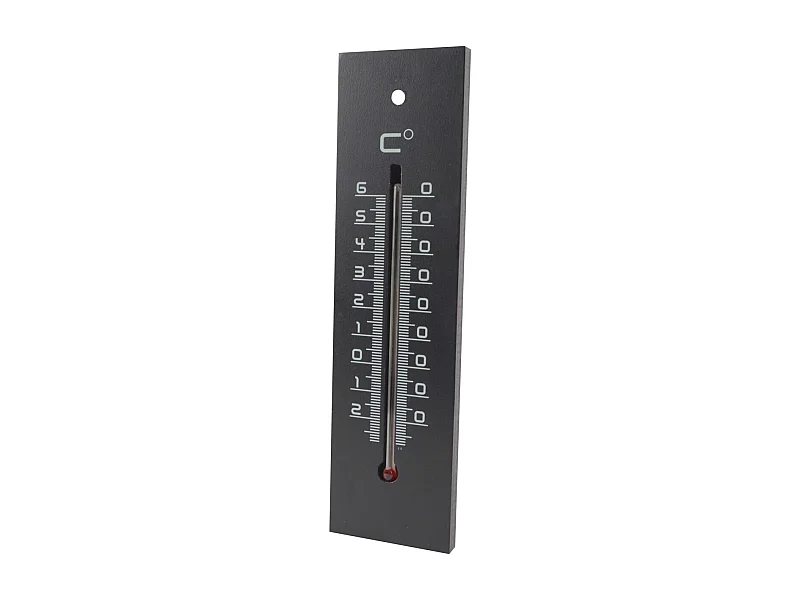 Thermometer aus zeitgenössischem Medium Schwarz - 22 cm