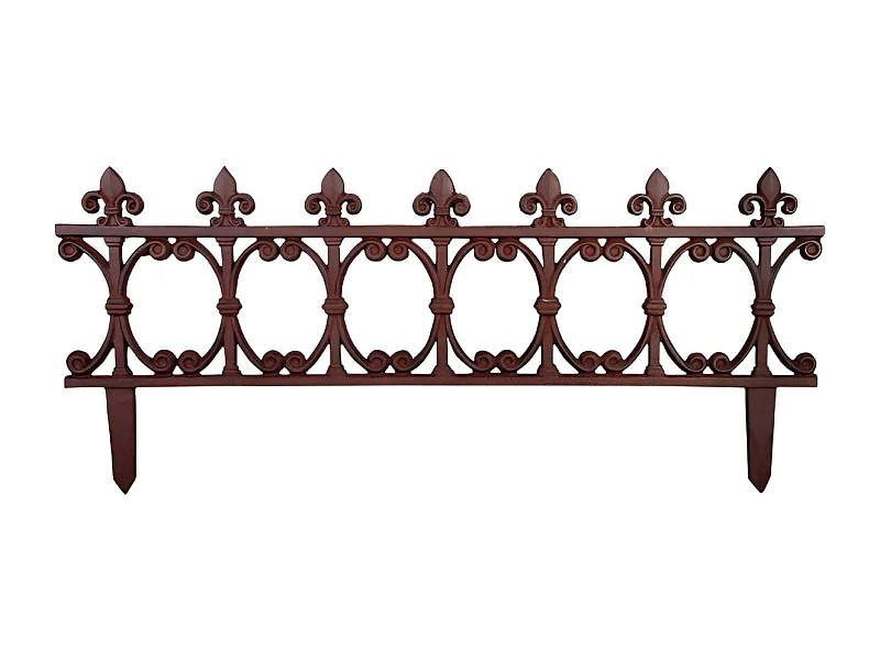 Bordure de jardin en fonte Fleur de lys
