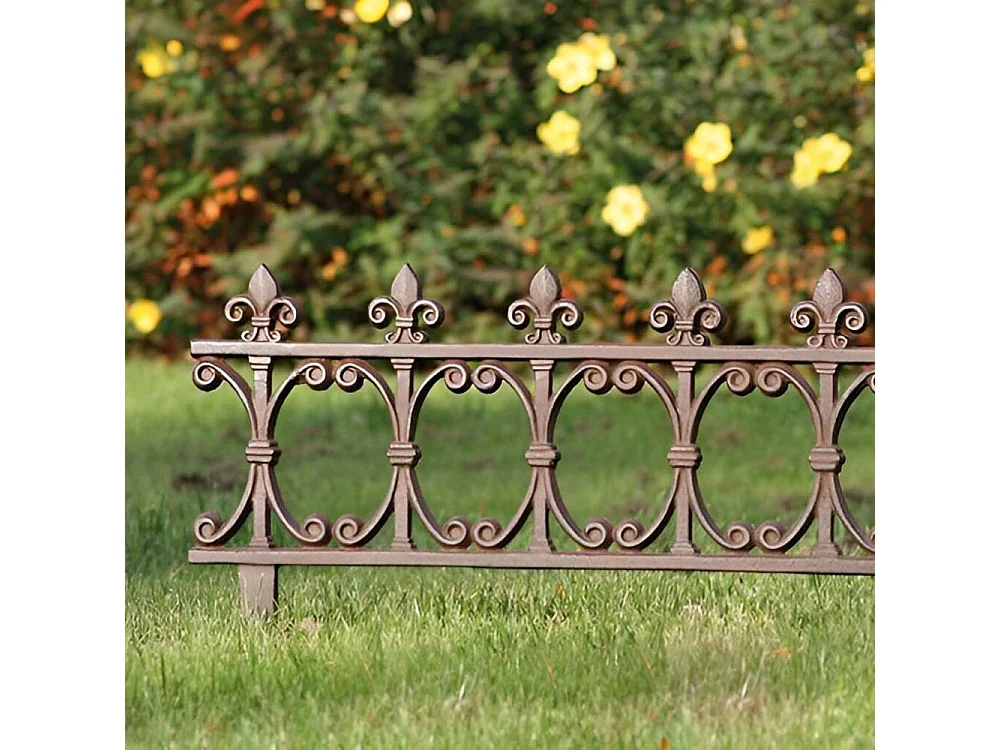 Rasenkante aus Gusseisen "Fleur de lys"