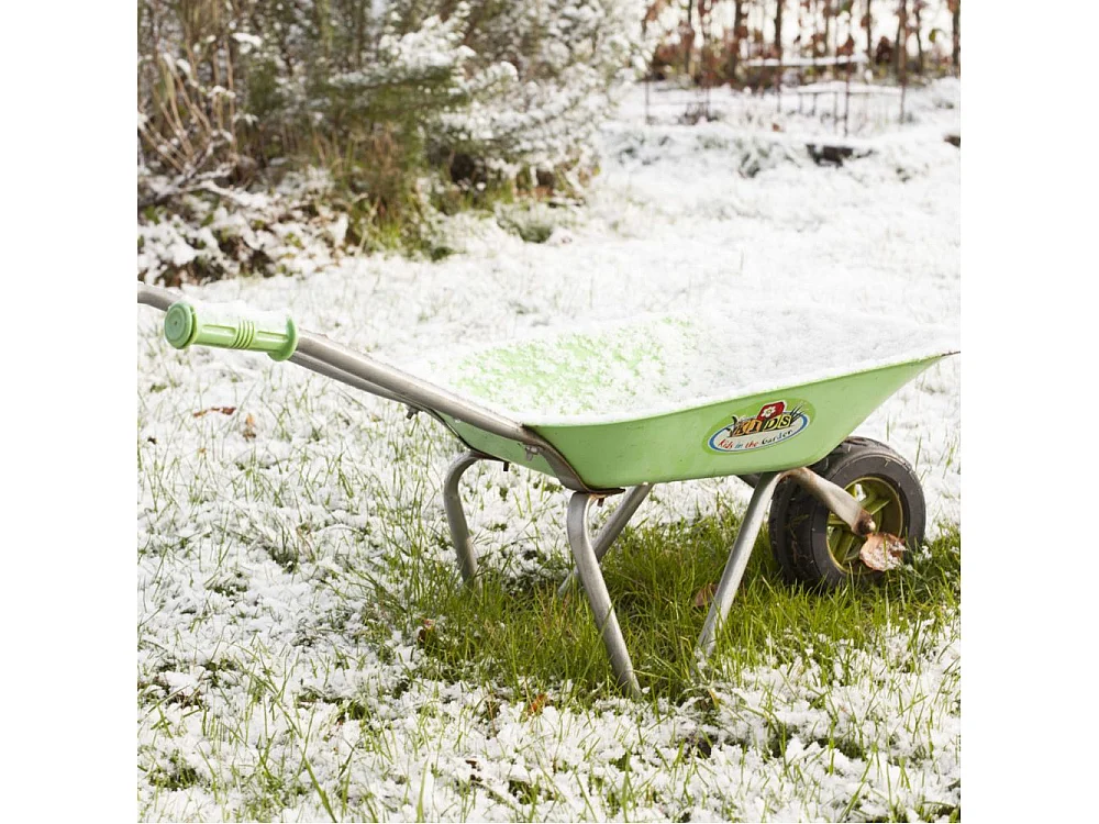 Set kleiner Gärtner Zubehör für Kinder aus Metall Handschuhe + kleine Werkzeuge + Schubkarre + Gießkanne