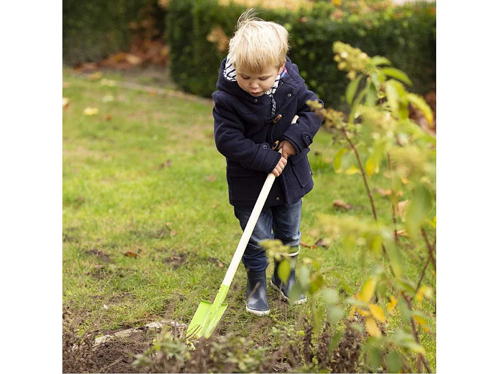 Outil de jardin pour enfant manche en bois Pelle ronde
