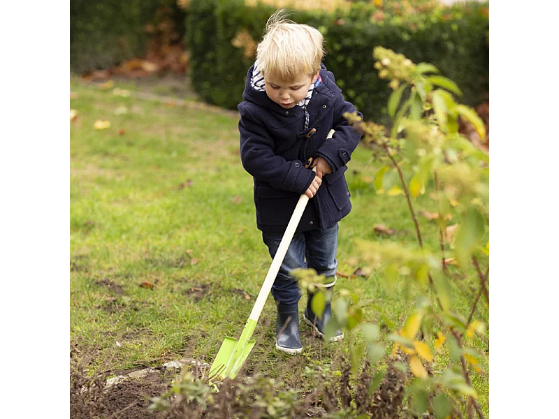 Outil de jardin pour enfant manche en bois Pelle ronde