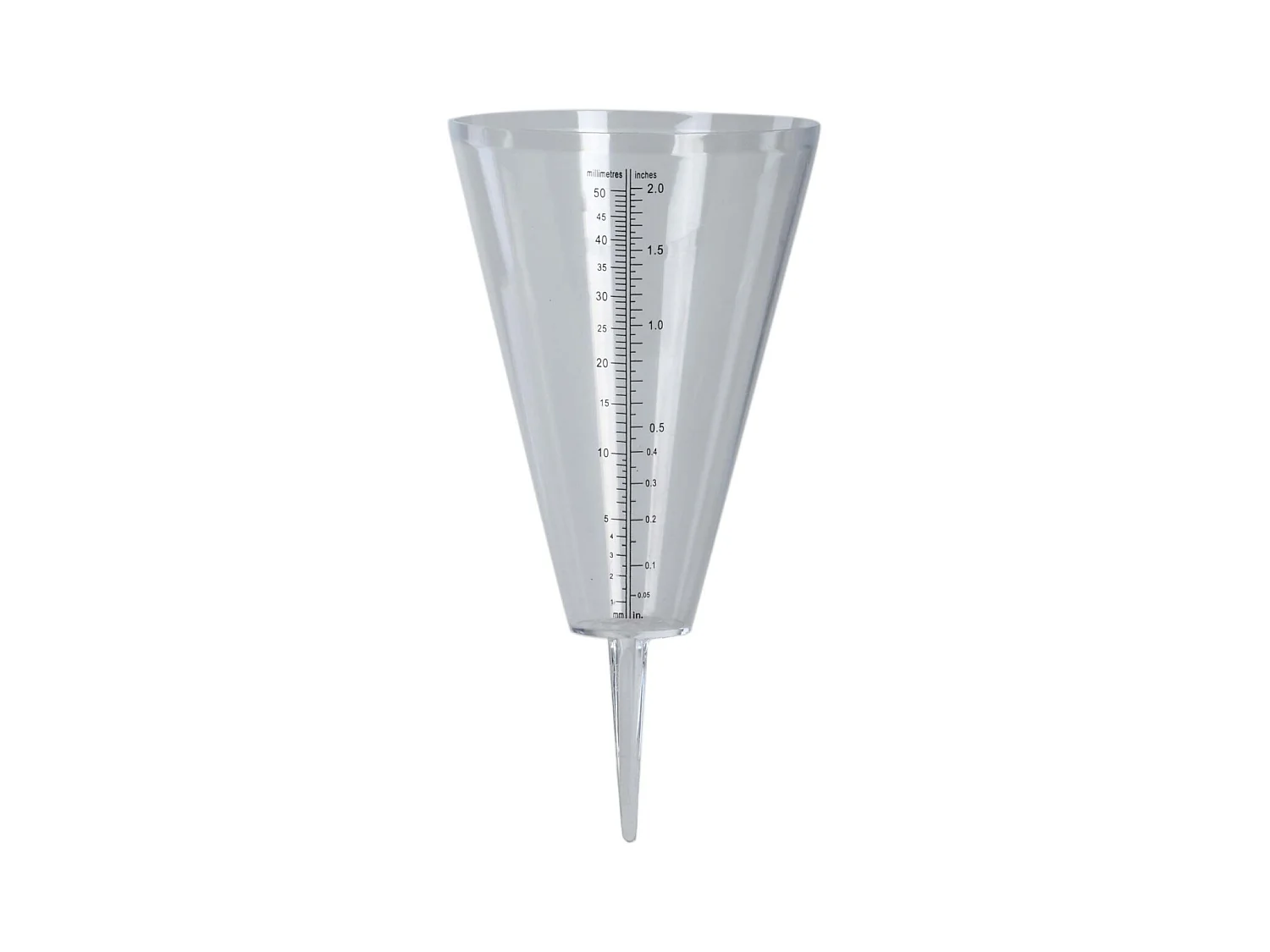 Pluviomètre en plastique Cone