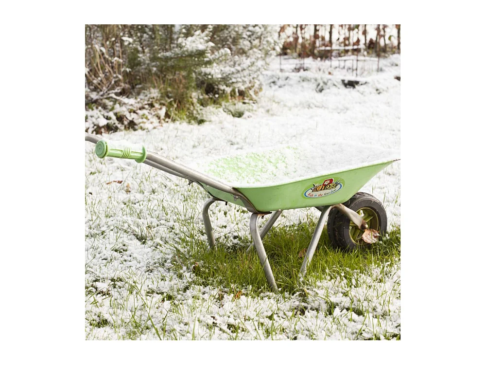 Brouette verte en métal enfant