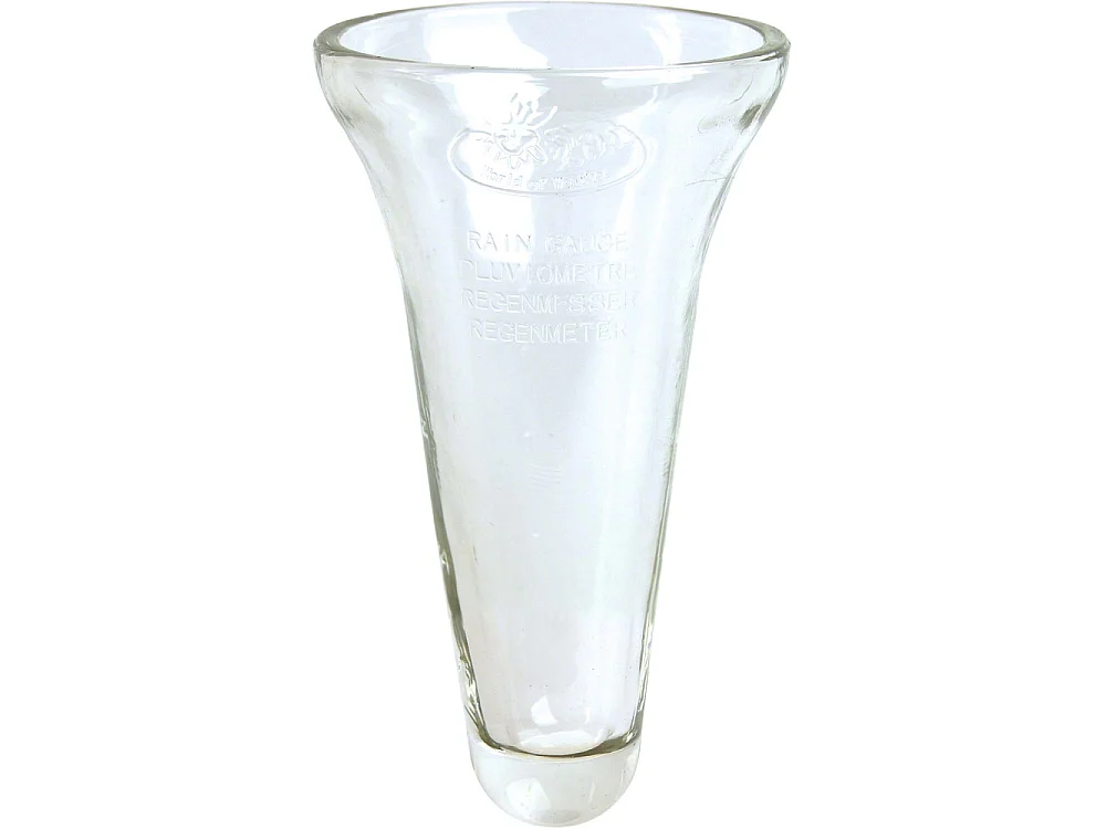 Pluviomètre gradué en verre et zinc