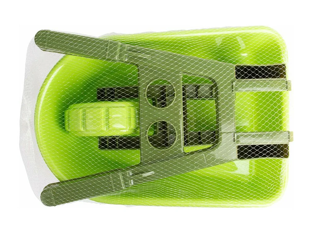 Brouette enfant en plastique vert bi-ton