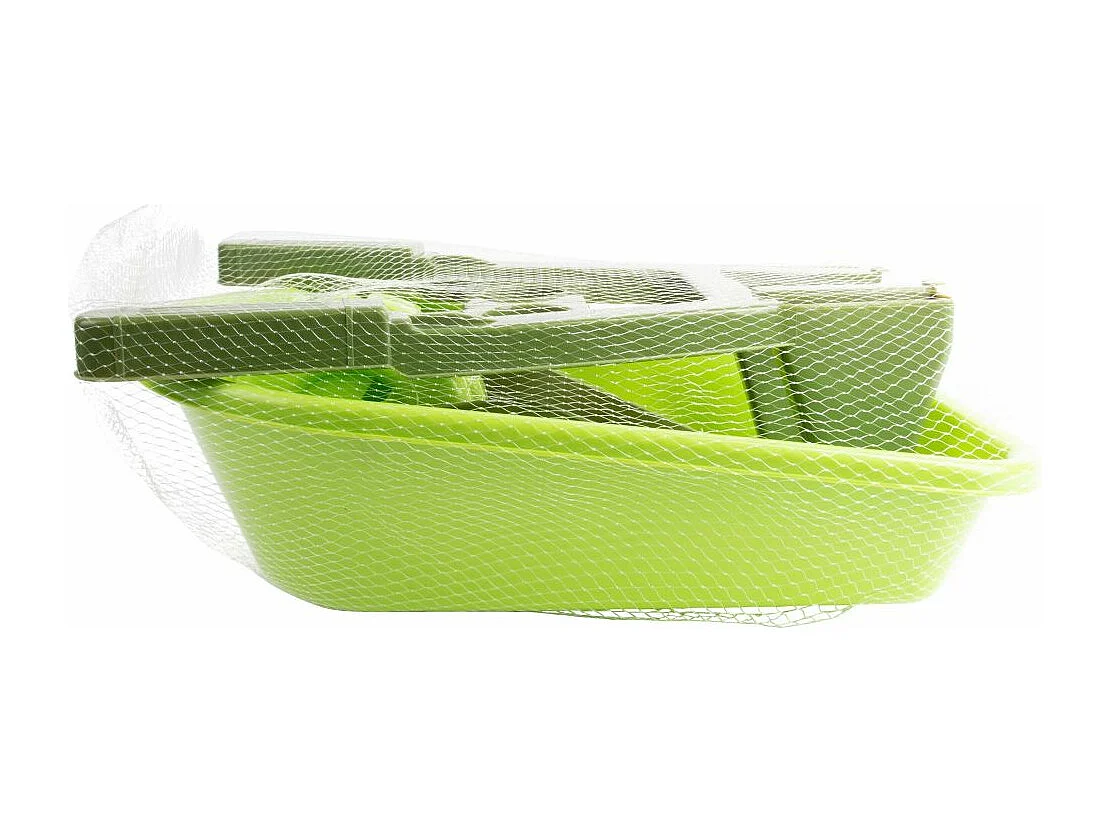 Brouette enfant en plastique vert bi-ton