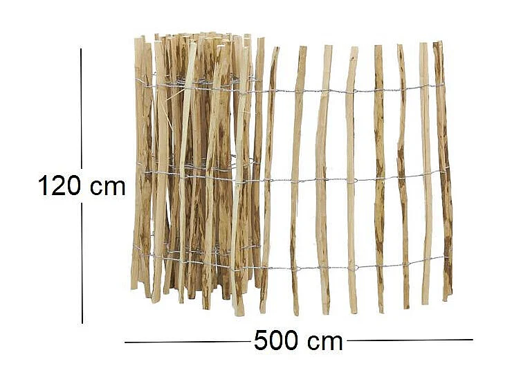 Ganivelle en noisetier Hauteur 120 cm