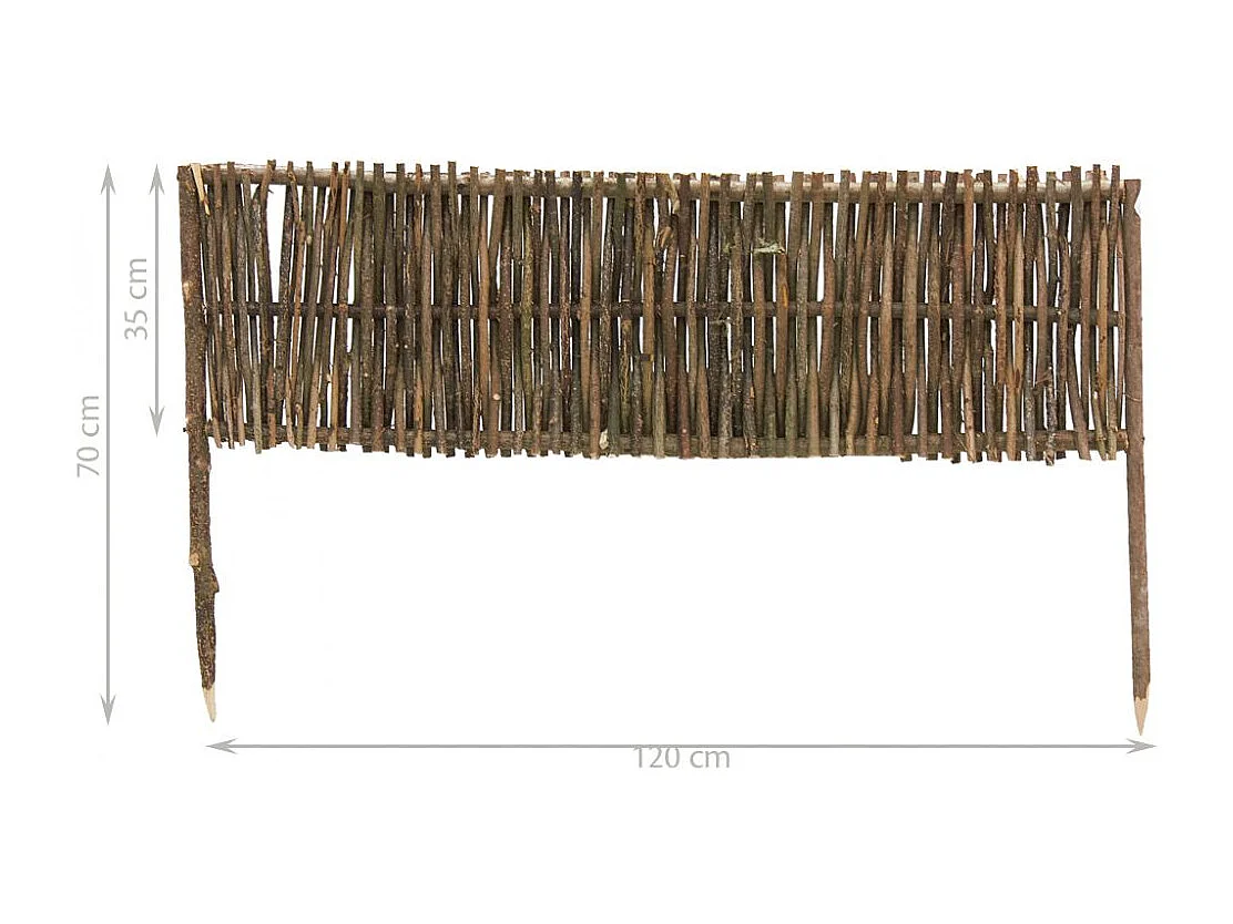 Bordure en noisetier