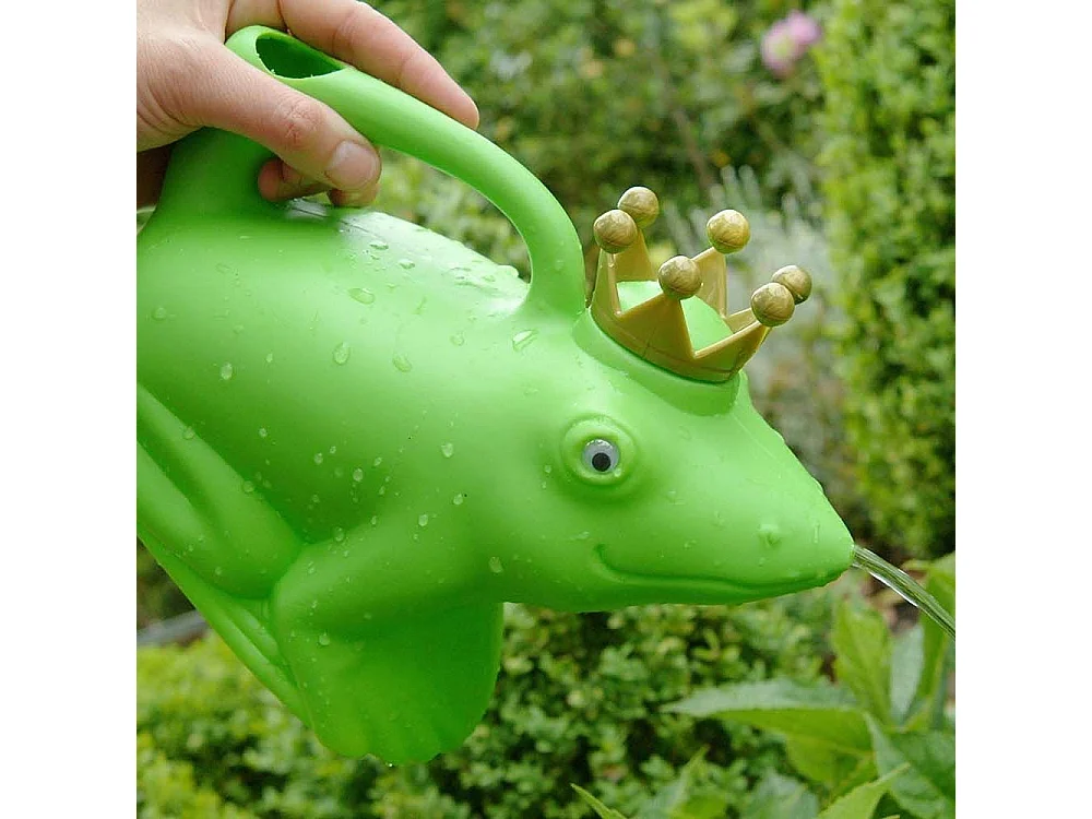 Grüne Gießkanne "Froschkönig"