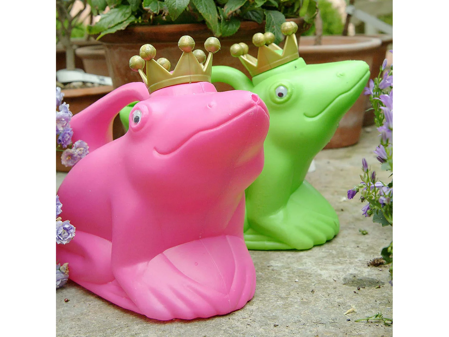 Grüne Gießkanne "Froschkönig"