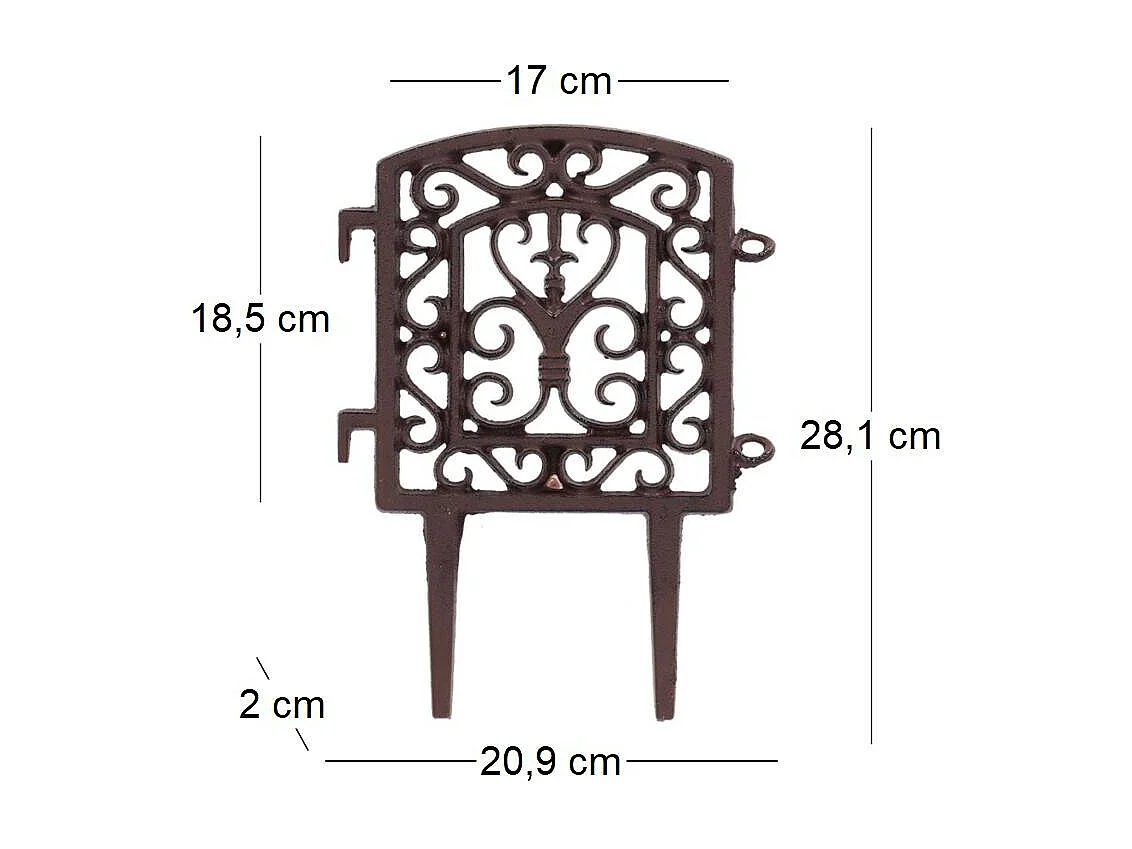 Bordure à assembler en fonte Tradition Unitaire
