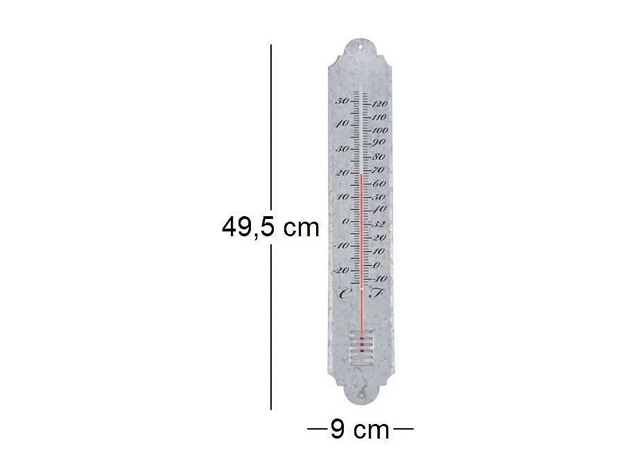 Altzink-Thermometer 50 cm