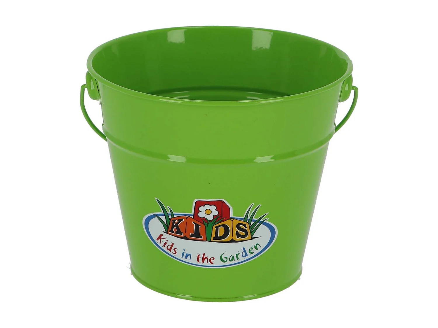 Kit petit jardinier accessoires pour enfant en métal Seau + gants + petits outils