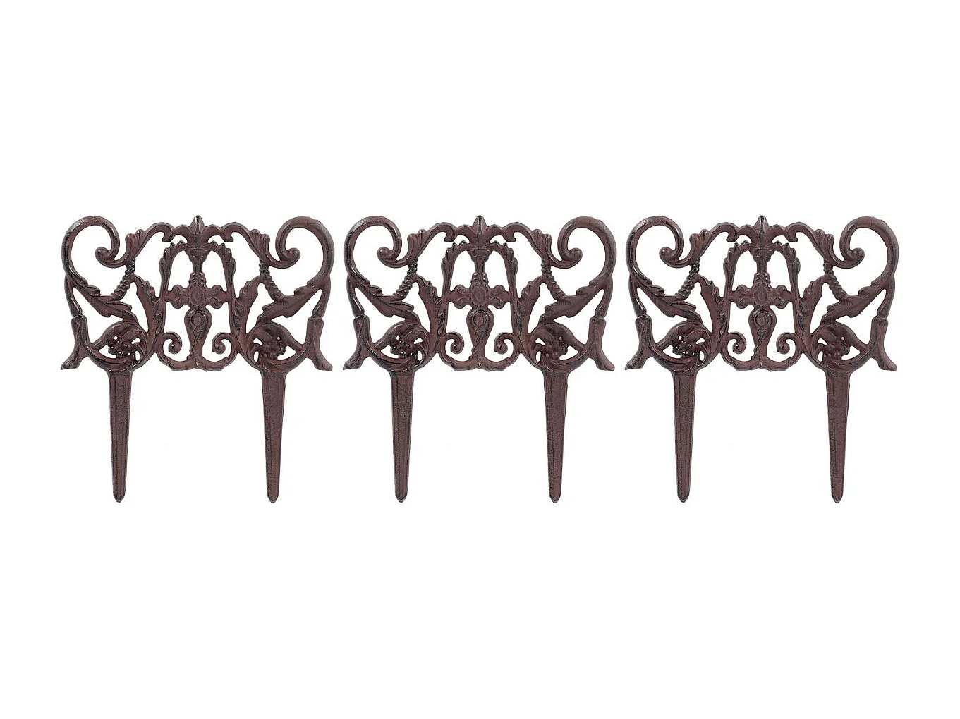 Bordurette en fonte Elegance Lot de 3