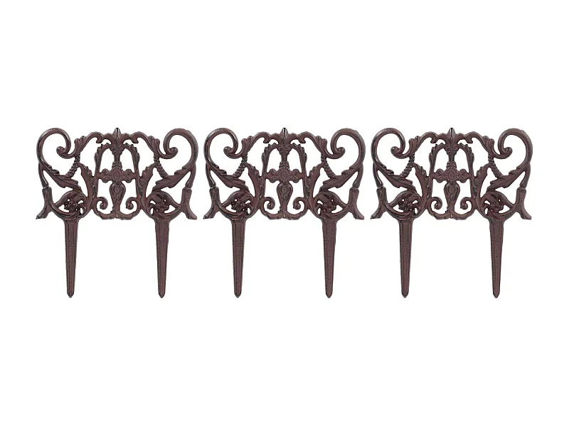 Bordurette en fonte Elegance Lot de 3