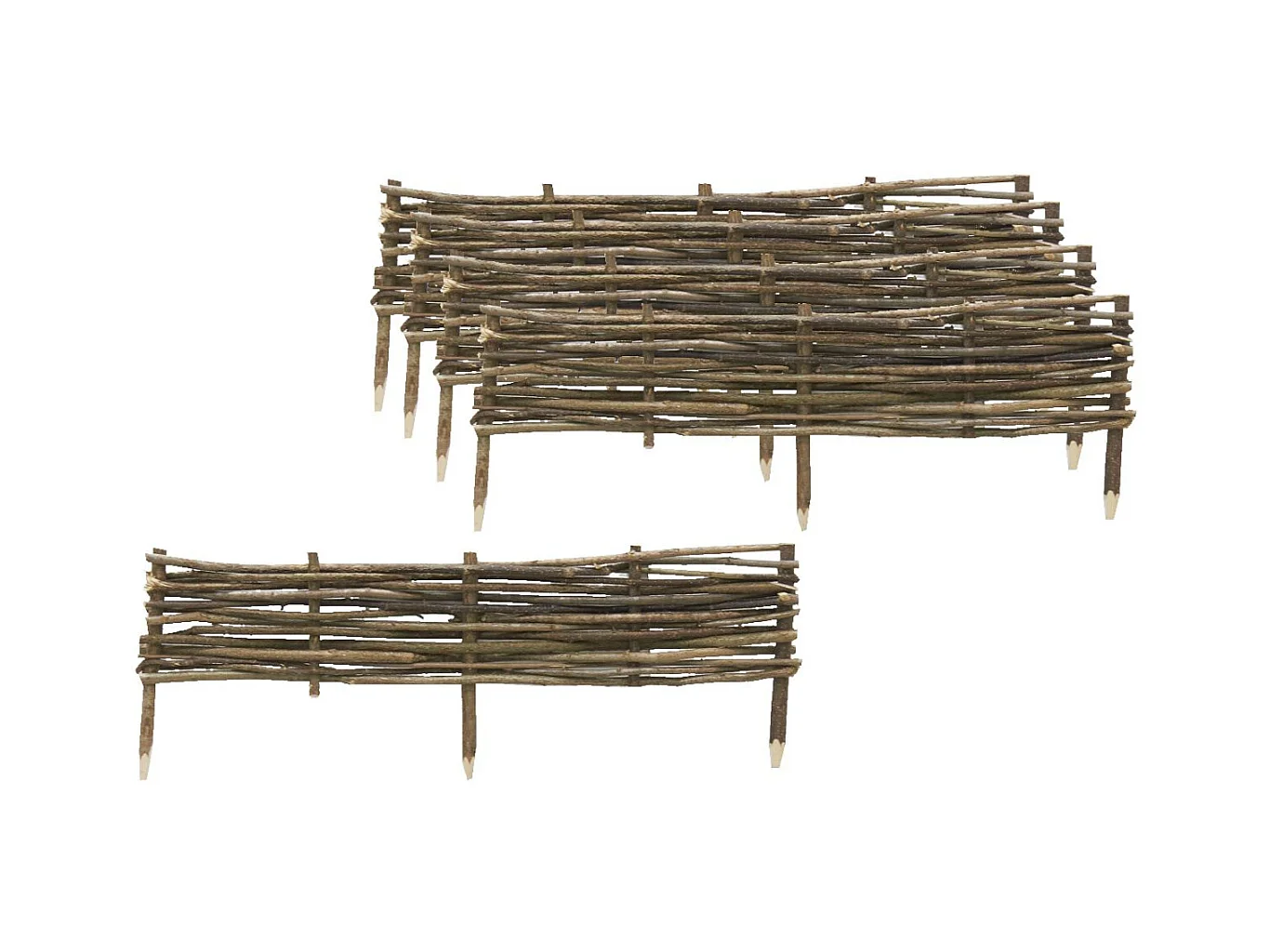 Bordure en noisetier 100cm (Lot de 5)