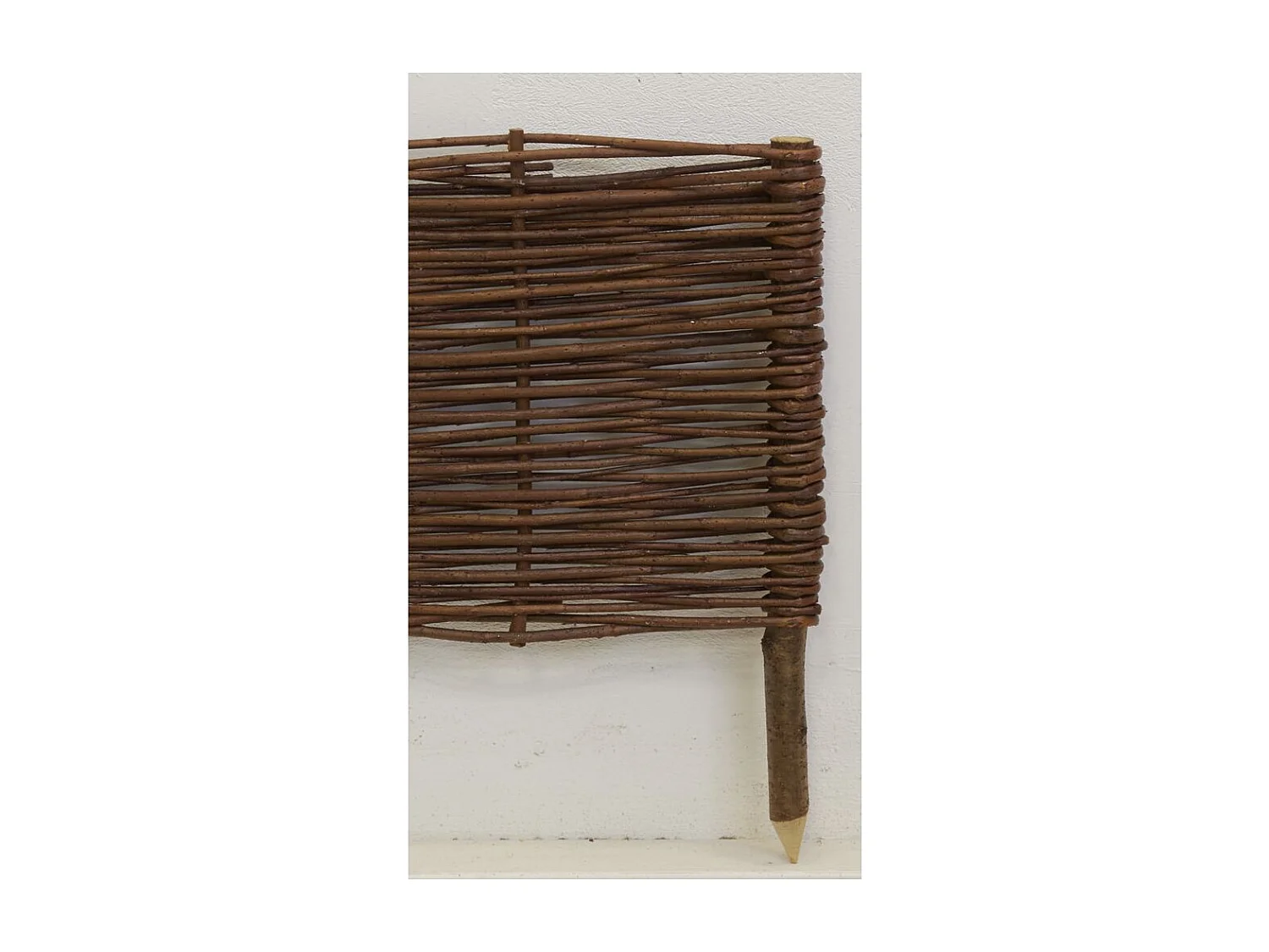 Bordures en osier tressé naturel (Lot de 4) 120 x 30 cm