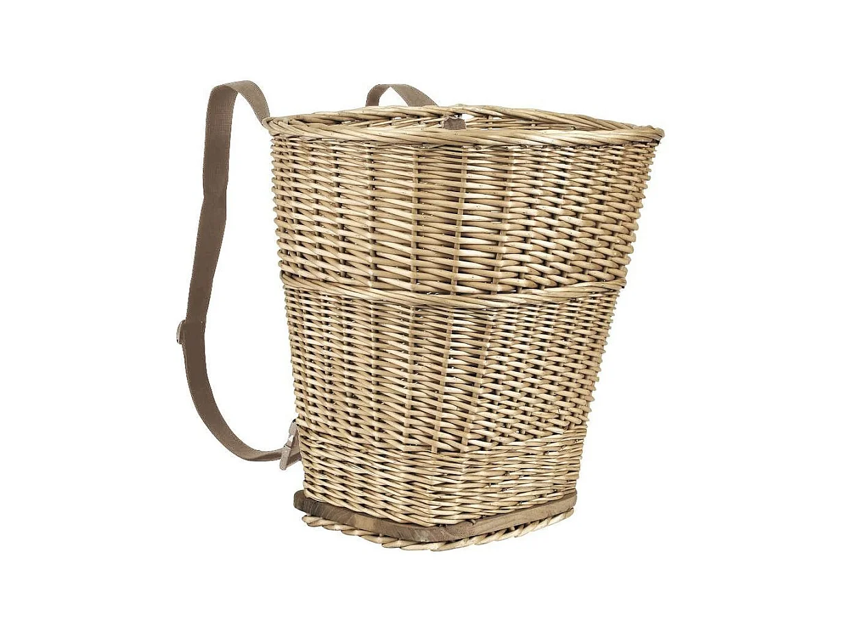 Hotte en osier avec sangles