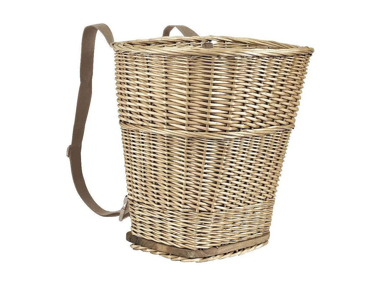 Cappuccio in vimini con cinghie