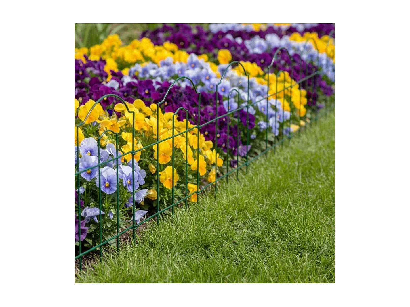 Bordure de jardin en métal Lawn 3m Lot de 6