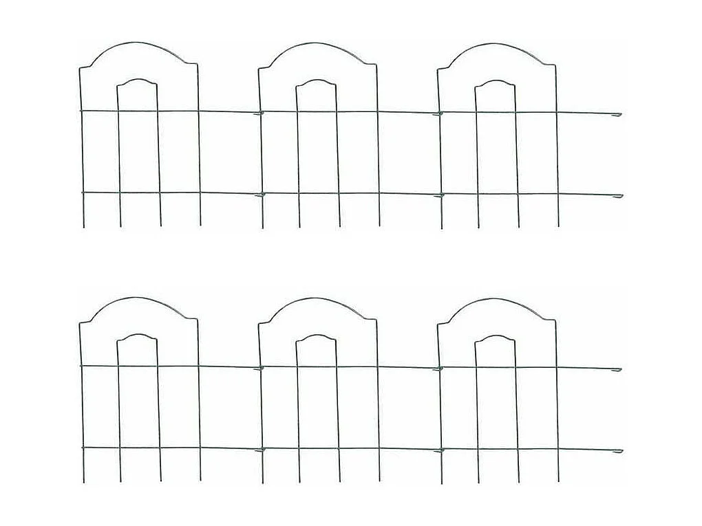 Bordure de jardin en métal Lawn 3m Lot de 6