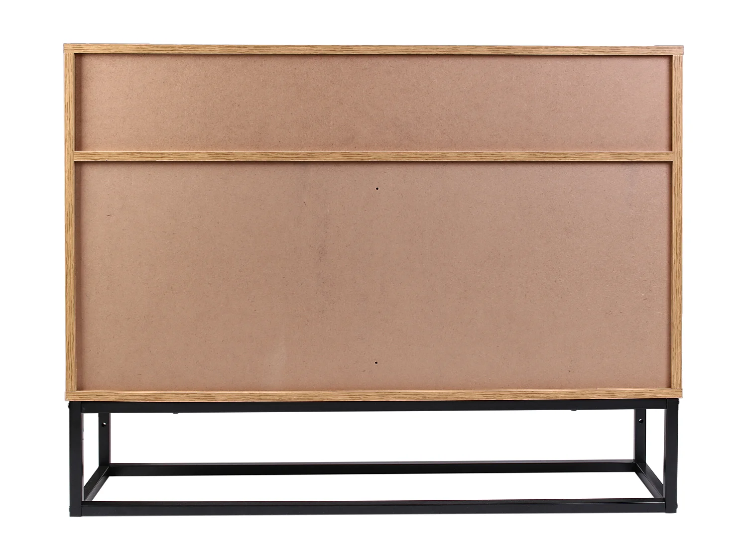 Buffet Bois Et Metal Abbott Marron, Noir