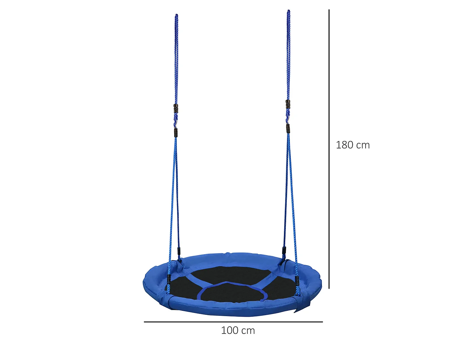 Columpio nido infantil azul 100x100x180 cm HOMCOM